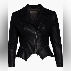 Blank NYC Faux Leather Moto Jacket in Black